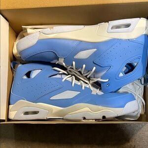 Jordan Men's Shoes in Light Blue and White